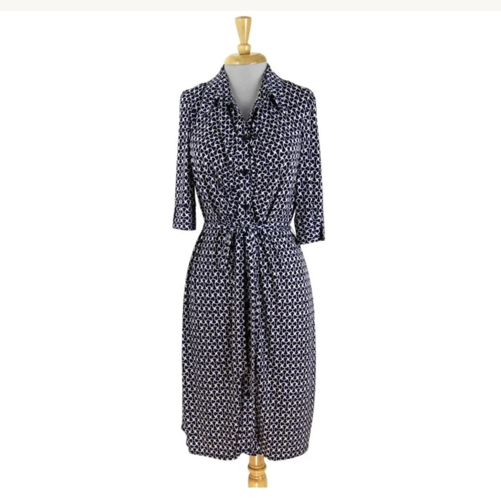 Laundry Shelli Segal Jersey Shirt Dress Size 8